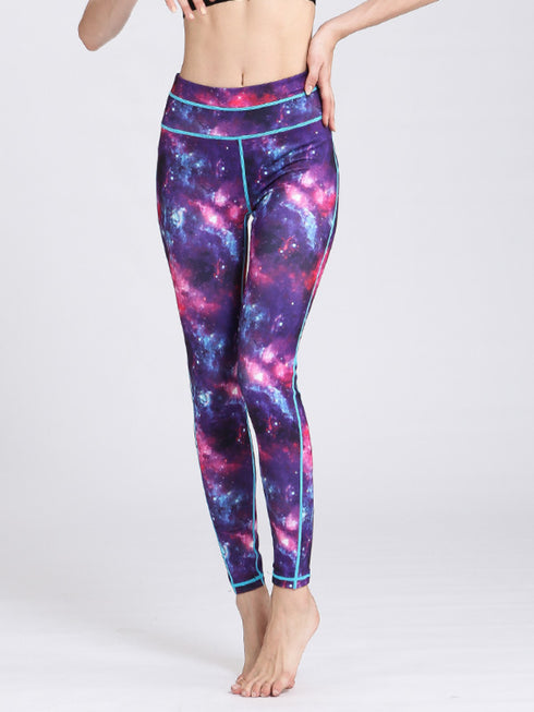 Printed Active High Waist Leggings - Odaingerous
